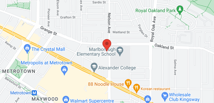 map of 1008 6055 NELSON AVENUE